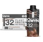 OWYN Pro Elite 32 g Plant Protein Shake – Chocolate | 15 Pack, Vegan, Zero Sugar