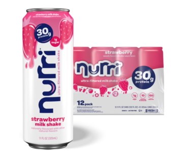 Nurri Strawberry Protein Milk Shake | 30g Protein, 1g Sugar | Ultra-Filtered Lactose-Free | Keto-Friendly | RTD Muscle Recovery Shake | 11 FL OZ (12-Pack)