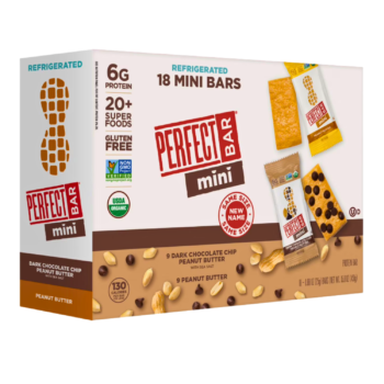 Perfect Bar Mini Variety Pack – Peanut Butter & Dark Chocolate Chip Peanut Butter | 18 Count, Organic, Gluten-Free, 6g Protein