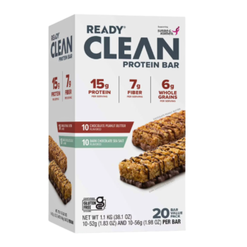 Ready Protein Bar Variety Pack – 20 Count | 15g Protein, Non-GMO, Gluten-Free, High Fiber
