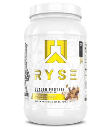 Ryse Loaded Protein Powder Cinnamon Toast — 25g Protein, 2 lbs | Whey Isolate Blend + Prebiotic Fiber