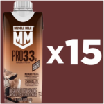 Muscle Milk Pro Series PRO33g Protein Shake Chocolate 15 Pack 33g Protein Ready to Drink